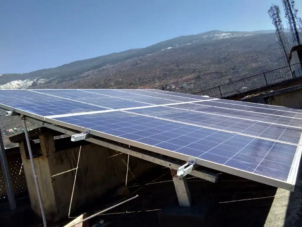 Solar installation crew at work